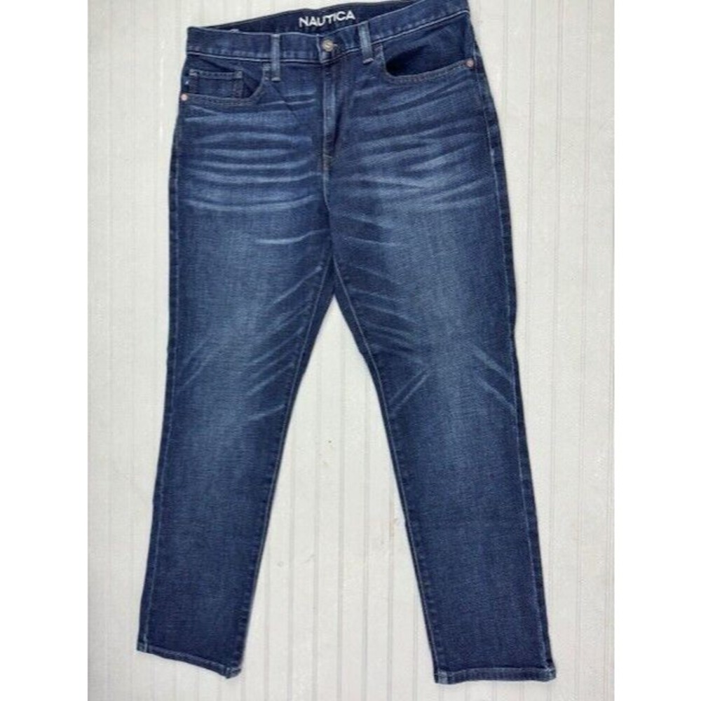 Nautica Size 33x30 M3ns Jeans Original Slim (Actual Inseam 29) Dark Wash Stretch